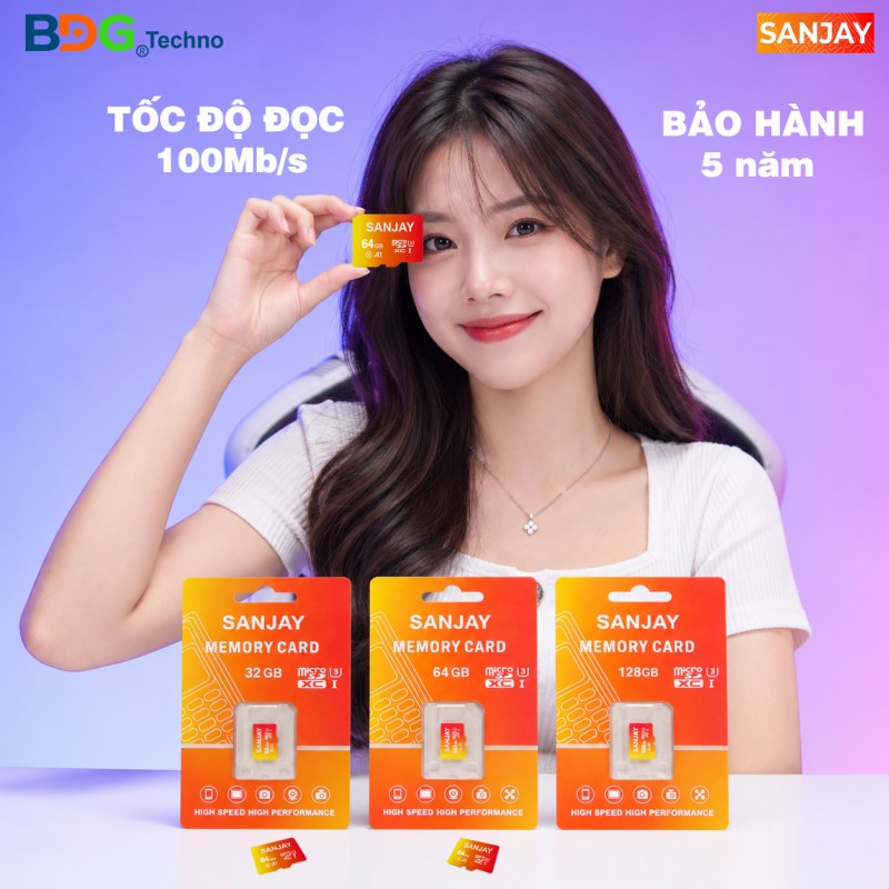 Thẻ nhớ SANJAY – Lựa chọn lưu trữ đáng tin cậy cho Camera và Thiết bị số!